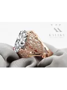 Originales Vintage-Roségold aus 14 Karat Zirkon Ring Vintage Schmuck vrc074r